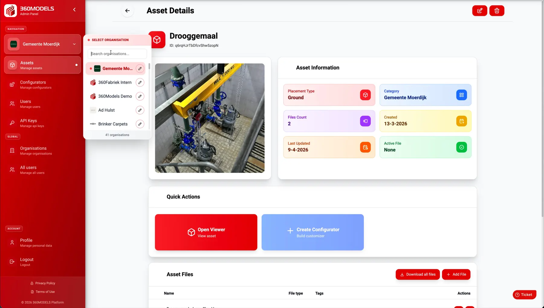 Digital twin in 360models voor inspectie en objectinformatie